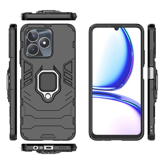 Чoхол до Realme C51, Kickstand Ring, чорний