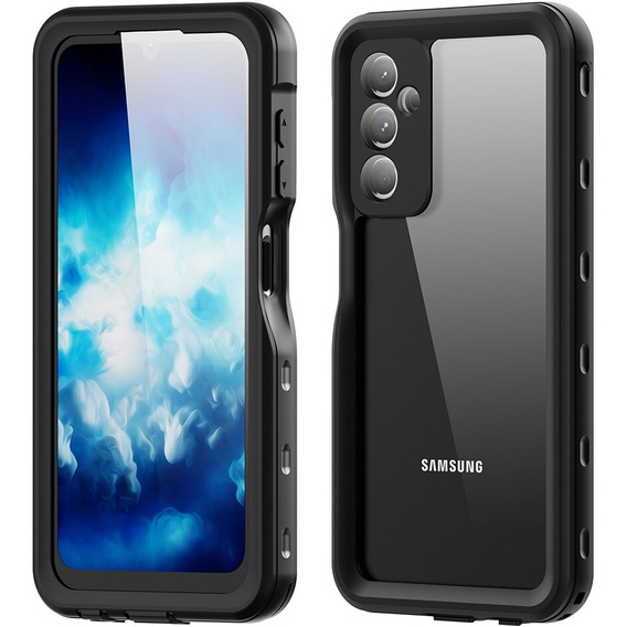 IP68 водонепроникний чохол для Samsung Galaxy A25 5G, Redpepper, чорний