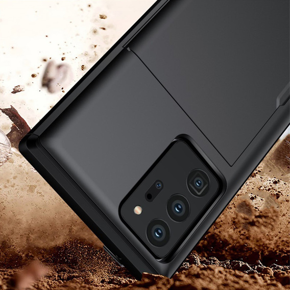 Чехол до Samsung Galaxy Note 20 Ultra, Sliding Card Holder, чёрный