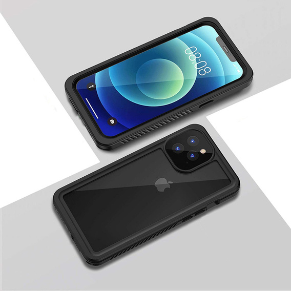 Водонепроницаемый чехол IP68 для iPhone 12 Pro, чёрный