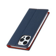 Чохол-книжка для iPhone 14 Pro, Litchi Skin Grain, темно-синій