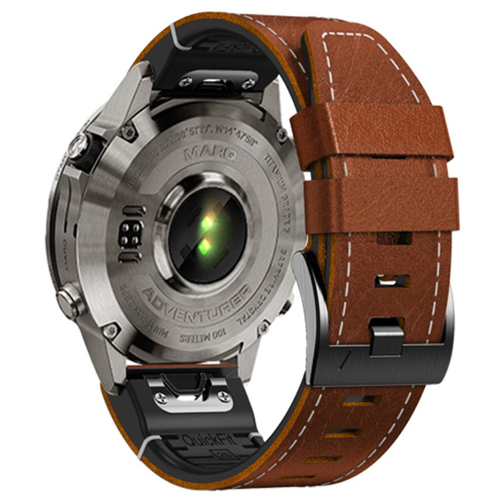 Кожаный ремешок Quickfit для часов Garmin Fenix 5X/6X/6X PRO/7X