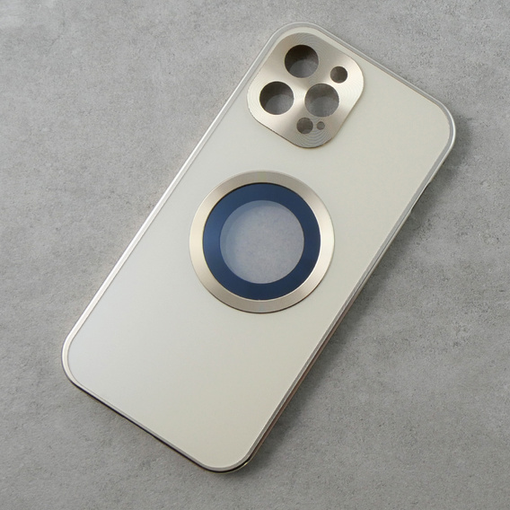 Чохол для iPhone 12 Pro, Dual Glass, для Magsafe, золотий