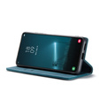 Чехол CASEME для Samsung Galaxy S22 5G, Leather Wallet Case, зелёный