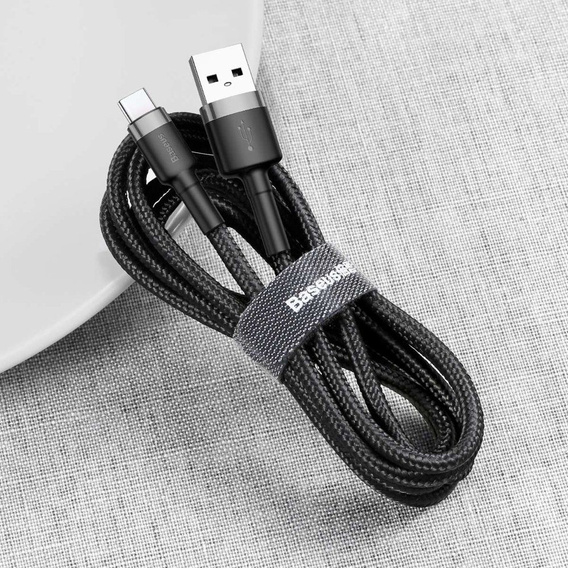 BASEUS Cafule Кабель Type-C 2A 3M - Grey/Black