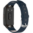 Шкіряний ремінець для годинника Huawei Band 6, Dark Blue