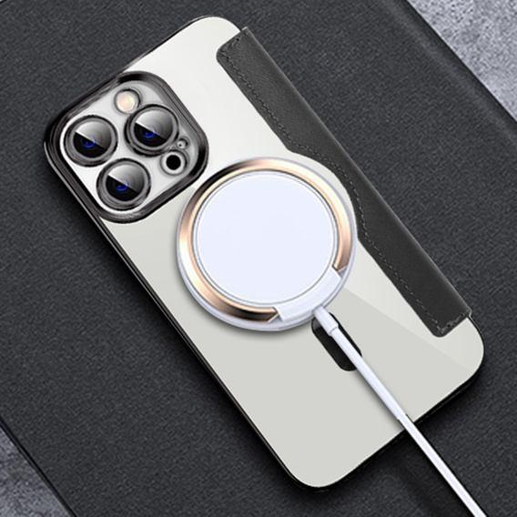 Чохол-книжка для iPhone 12 Pro, RFID Wallet MagSafe CamShield, чорний