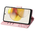 Чохол-книжка для Motorola Moto G73 5G, Butterfly, рожевий rose gold