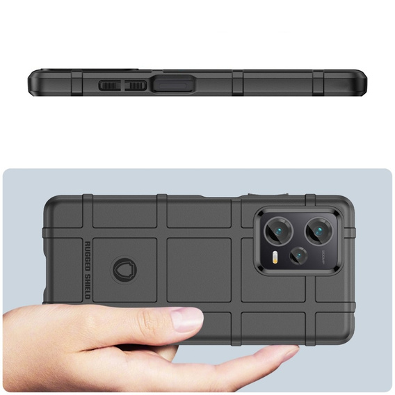 Чoхол до Xiaomi Redmi Note 12 Pro+ 5G, Rugged Shield, чорний