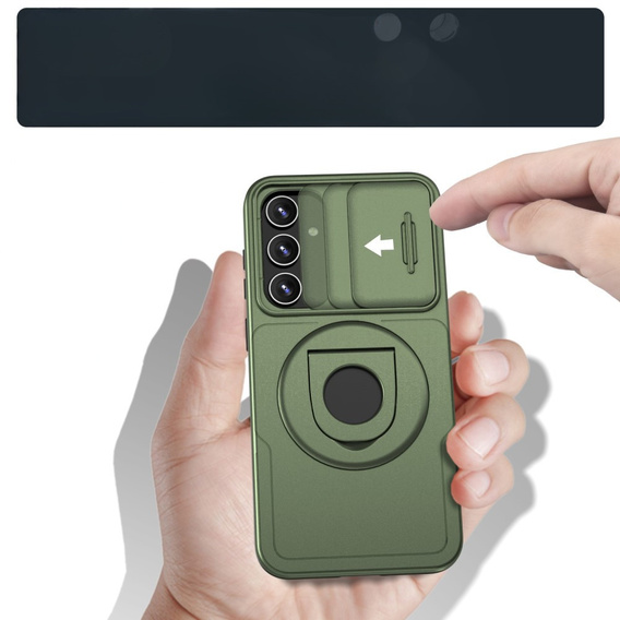 Чохол для Samsung Galaxy S20 FE, Military Magnet, для MagSafe, зелений