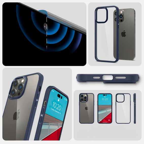 Чехол Spigen до iPhone 14 Pro, Ultra Hybrid, Navy Blue, тёмно-синий