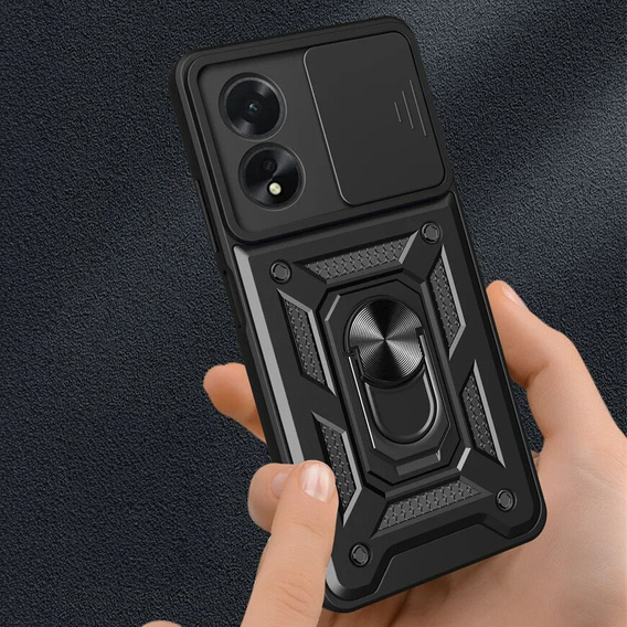 Чехол NOX Camera Slide Oppo A60, CamShield Slide, чёрный