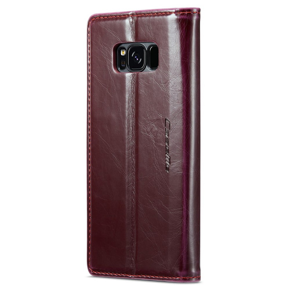 Флип-кейс CASEME для Samsung Galaxy S8, Waxy Textured, красный