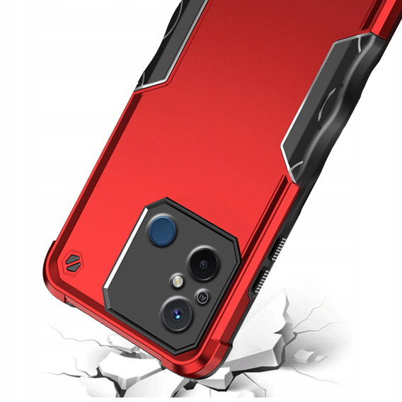Бронированный чехол для Xiaomi Redmi 12C, Dual-Layer, красный