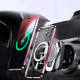 Чехол для iPhone 16 Pro Max, Electro MagSafe, розовый + стекло для экрана