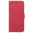 Откидной чехол для Oppo A58 4G, Card Slot, красный
