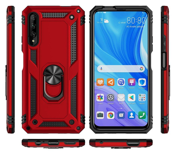 Броньований Чoхол до Huawei P Smart Pro, Nox Case Ring, червоний