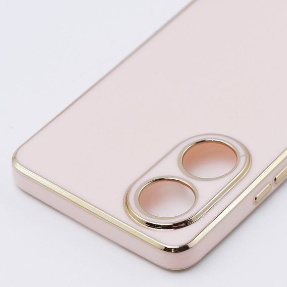 Чохол для Oppo A58 4G, Glamour CamShield, рожевий rose gold