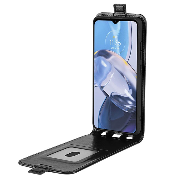 Футляр з клапаном для Motorola Moto E22 / E22i, Flip, чорний