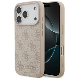 Чехол GUESS 4G Metal Gold Logo для iPhone 17 Pro