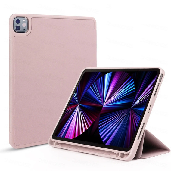 Чохол для iPad Pro 11 2024, Smartcase з місцем для стилуса, рожевий