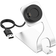Алюминивое зарядное устройство USB для Garmin Fenix 7/7S/7X/6/6X/6S - Silver