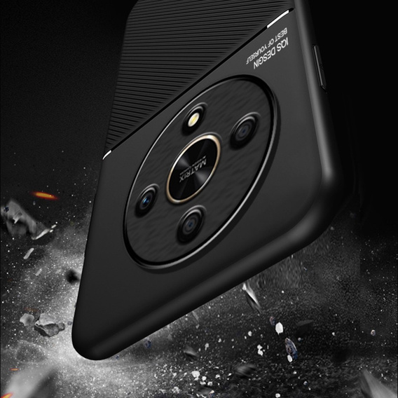 Чехол для Honor Magic 6 Lite 5G, с магнитной накладкой, чёрный