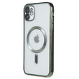 Чехол до iPhone 12, MagSafe Hybrid, зелёный