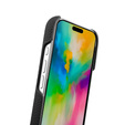 Чохол MELKCO для iPhone 16 Pro, шкіра, чорний