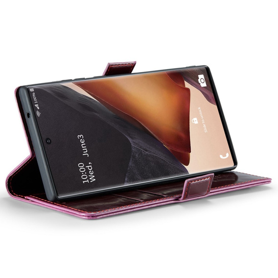 Флип-кейс CASEME для Samsung Galaxy Note 20 Ultra, Waxy Textured, красный