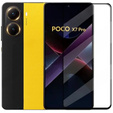 3D загартоване скло для Xiaomi Poco X7 Pro 5G, чорна рамка