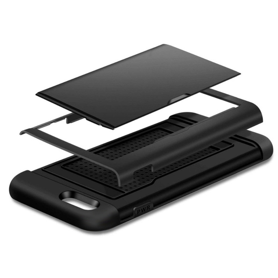 Чехол до iPhone 7/8/SE 2020/SE 2022, Sliding Card Holder, чёрный