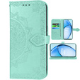 Откидной чехол для Oppo A60, Mandala, зелёный