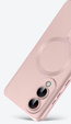 Чехол для Samsung Galaxy S25 Edge, ColorMag, для MagSafe, розовый + закаленное стекло 9H
