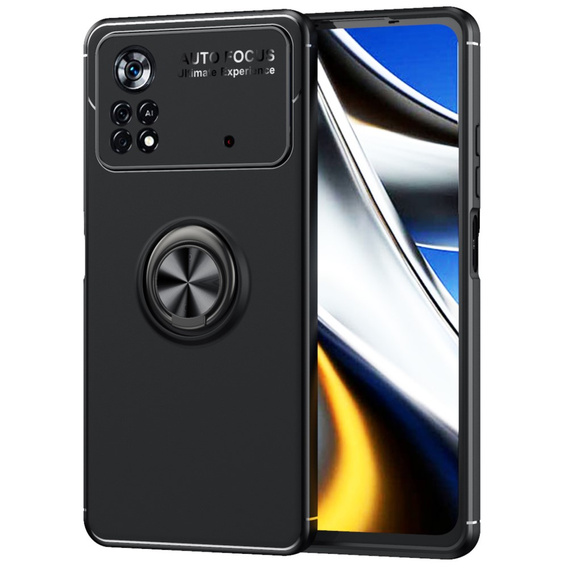 Чохол KickStand Finger Ring до Xiaomi Poco X4 Pro 5G, Black