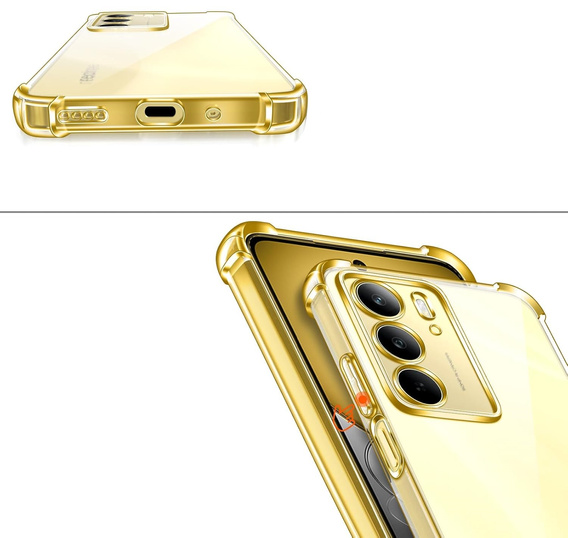 Чехол до Realme 14X / Realme C75, Dropproof, прозрачный