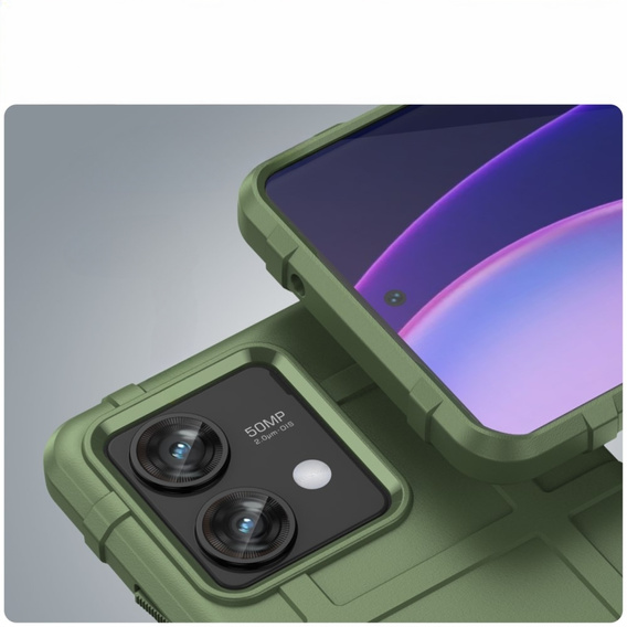 Чехол до Motorola Edge 40 Neo, Rugged Shield, зелёный