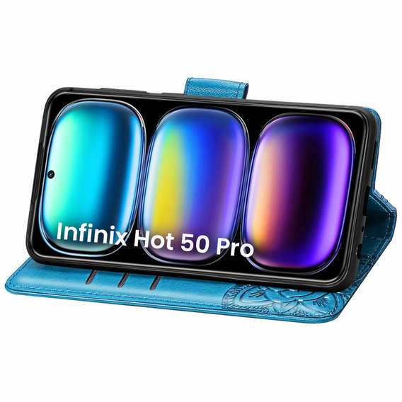 Чохол-книжка для Infinix Hot 50 Pro 4G, Butterfly, м'яти