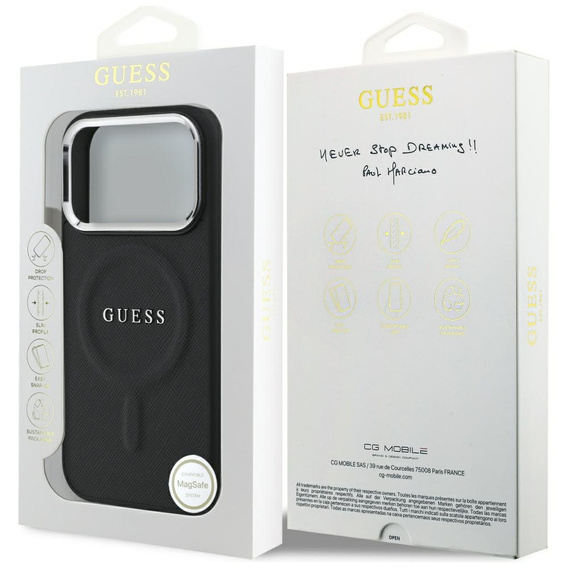 Защитный чехол GUESS Classic Logo для MagSafe для iPhone 17 Pro