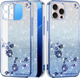 Чохол для iPhone 16 Pro, Glitter Flower, м'яти