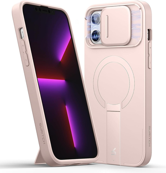 Чохол для iPhone 13 Pro Max/12 Pro Max Suritch Shockproof, Suritch Shockproof, для MagSafe, рожевий