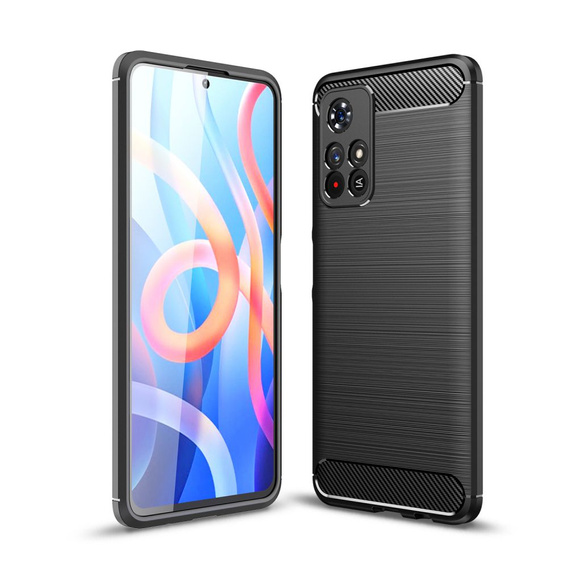 Чoхол до Xiaomi Poco M4 Pro 5G / Redmi Note 11S 5G, Carbon, чорний