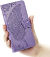 Чохол-книжка для Xiaomi Poco F7, Butterfly, фіолетовий