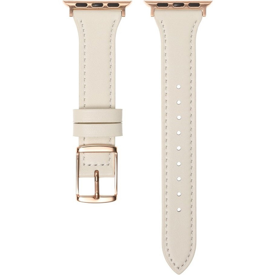 Шкіряний ремінець для годинника 1/2/3/4/5/6/7/8/SE 38/40/41mm, Beige