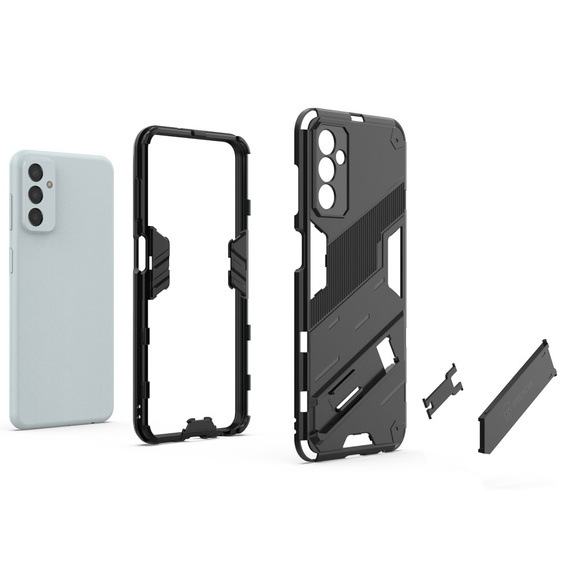 Чехол для Samsung Galaxy M13 4G, Military kickstand, чёрный