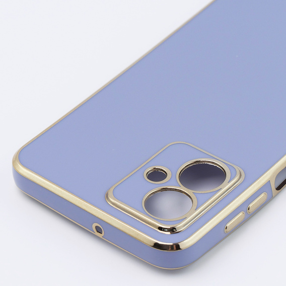 Чехол для Motorola Moto G54 5G, Glamour CamShield, синий