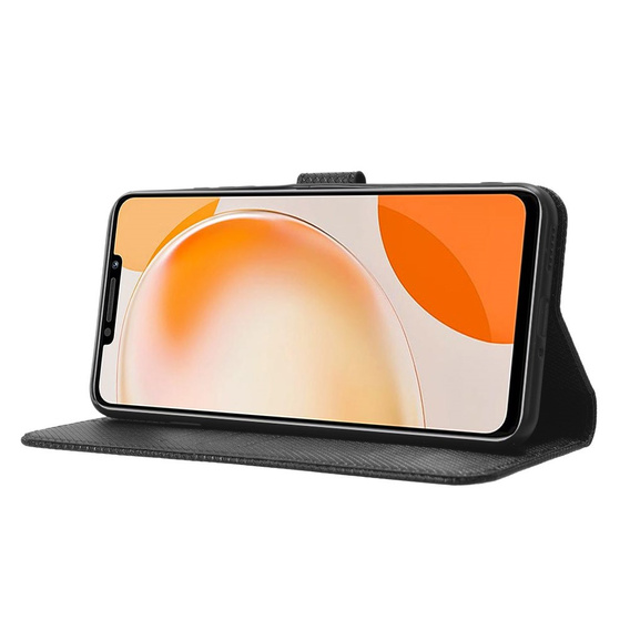 Откидной чехол для Huawei Nova Y91 4G, Wallet Smart Magnet, чёрный