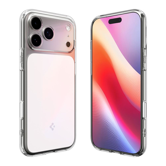 Чохол Spigen з MagSafe для iPhone 17 Pro Max, Ultra Hybrid «T», прозорий/білий