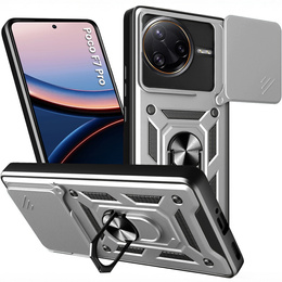 Чехол NOX Camera Slide Xiaomi Poco F7 Pro, CamShield Slide, серебряный