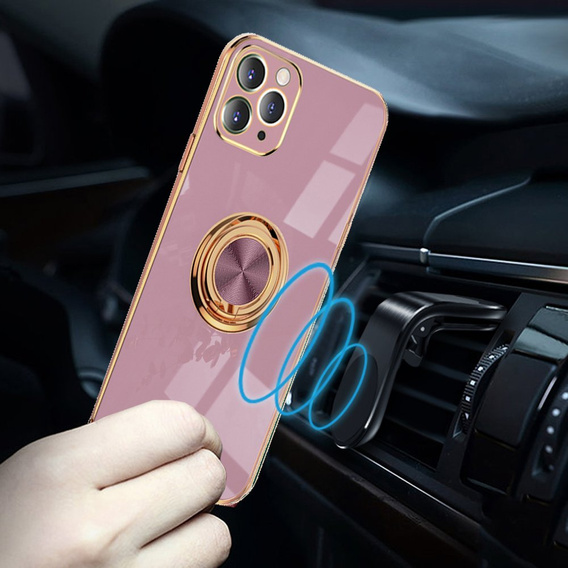 Чехол до iPhone 12 Pro Max, Electro Ring, фиолетовый